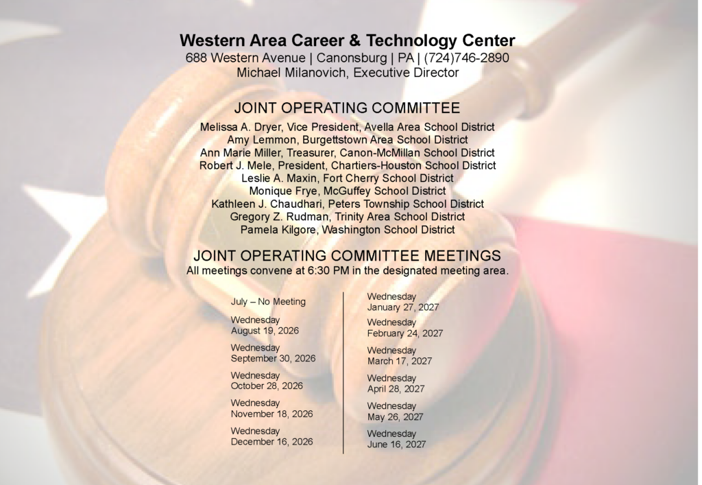 JOCMeetingDatesWebpage 2026-2027